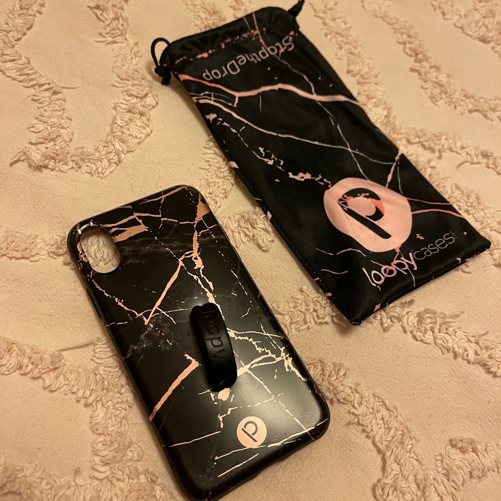iPhone X Loopy case with bag